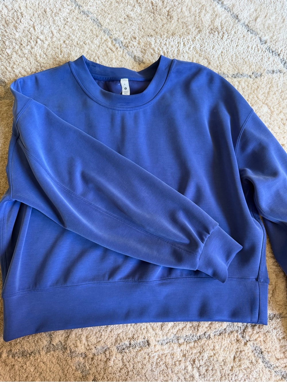 lululemon athletica Royal Blue Crewneck Sweatshirt